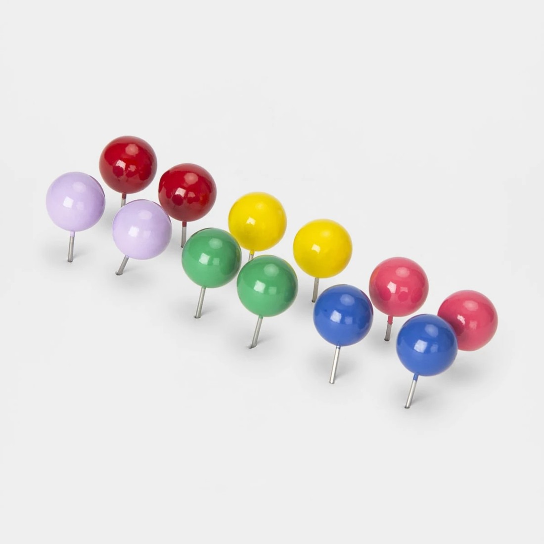 2 6 Pack Coloured Ball Stud Earrings, 2 of 5