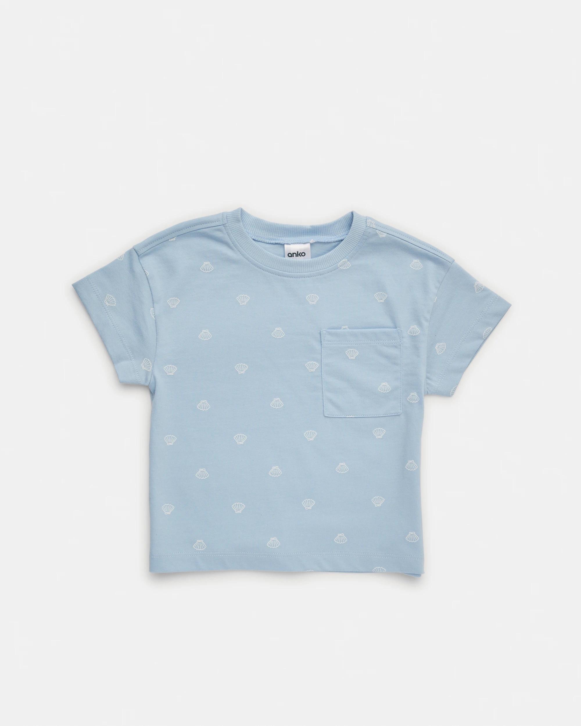 5 3 Pack Short Sleeve T-shirt Blu Shell, 5 of 5