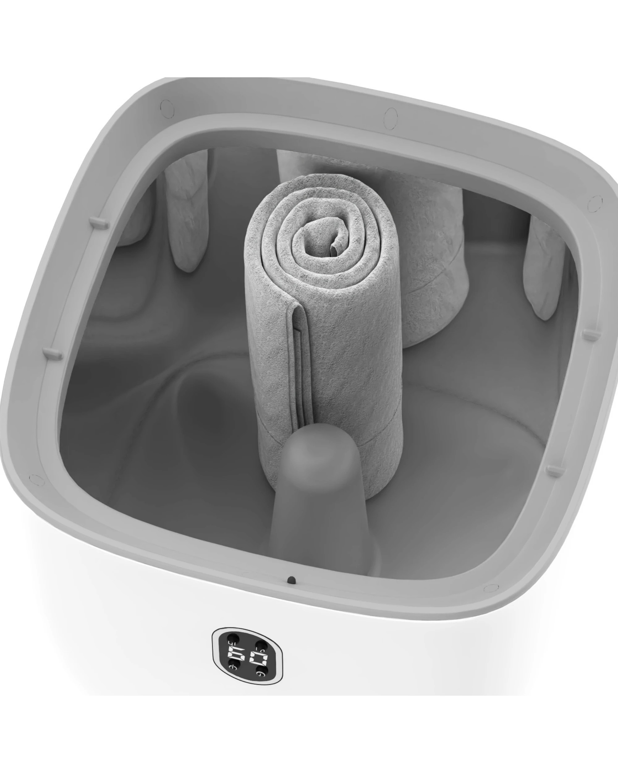 4 Advwin 25L Towel Warmer Bucket with LED Screen Auto Shut Off Timer for Bathroom - White, 4 of 6