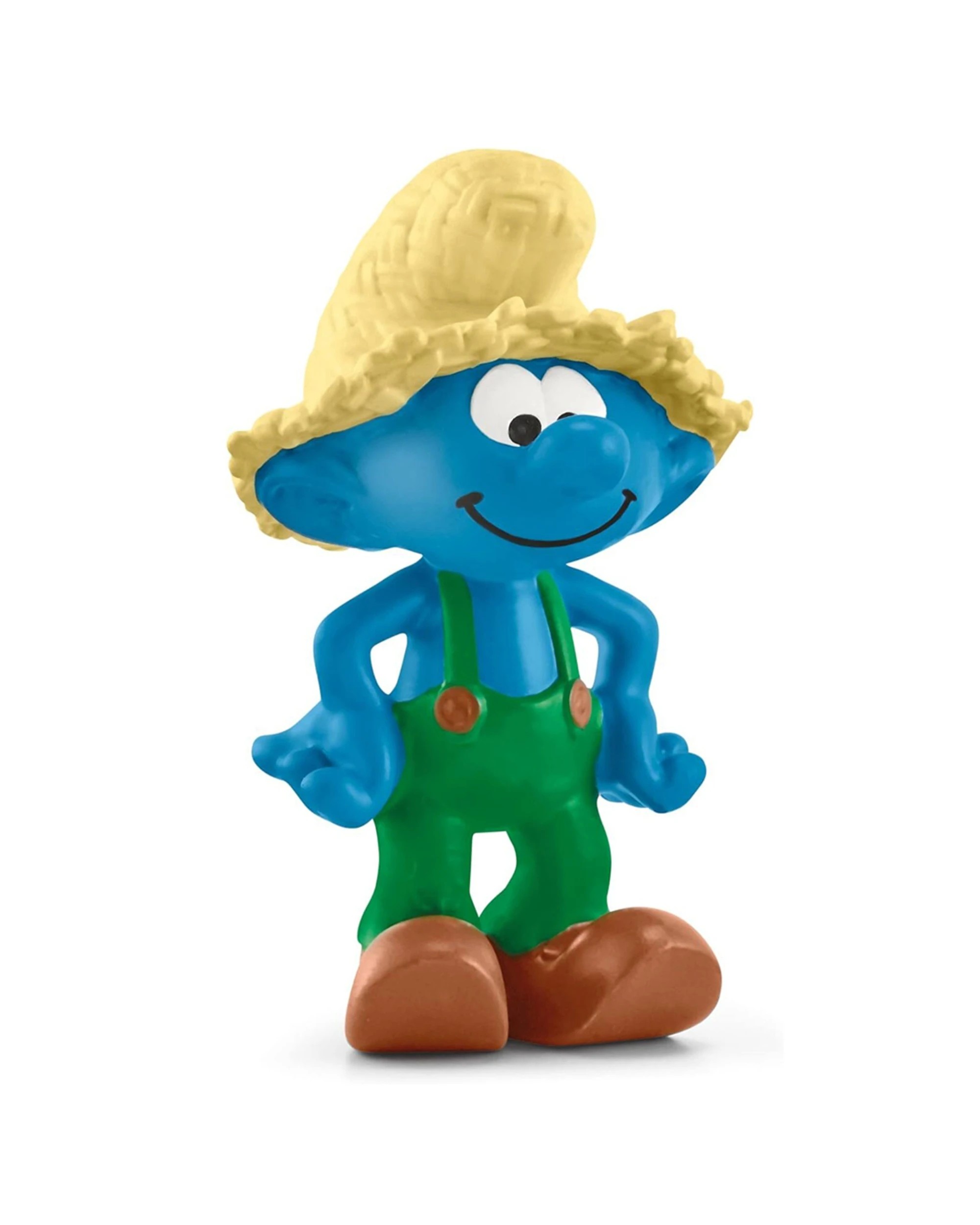 2 SCHLEICH 2PK Farmer Smurf Action Figure 2.2 Inch Smurfs Toy Set Ages 3-8 Years - Blue, 2 of 3