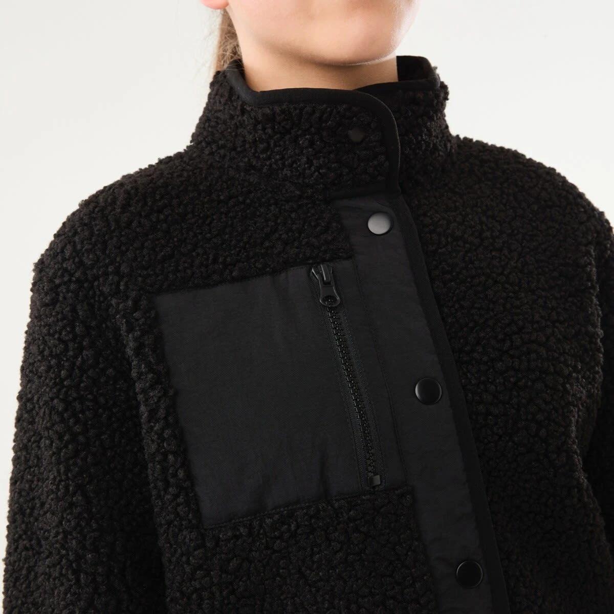 6 Teddy Fleece Jacket Black, 6 of 10