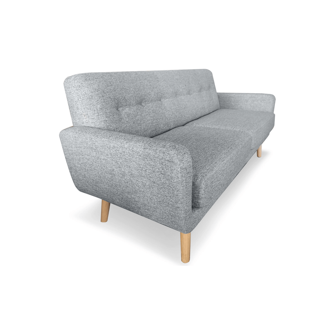 5 Sarantino 6-seater Linen Sofa Set Couch Futon - Light Grey, 5 of 9