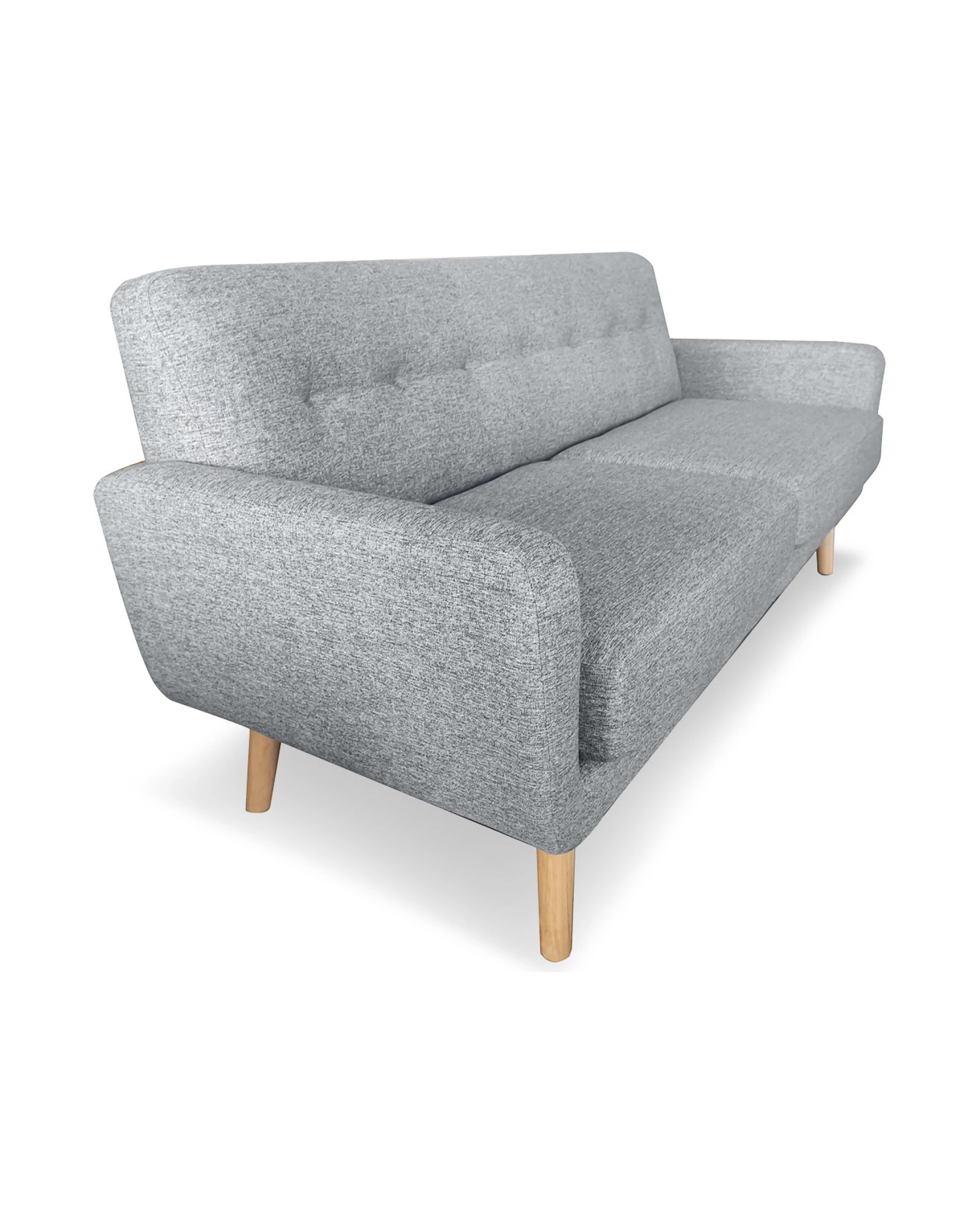 5 Sarantino 6-seater Linen Sofa Set Couch Futon - Light Grey, 5 of 9