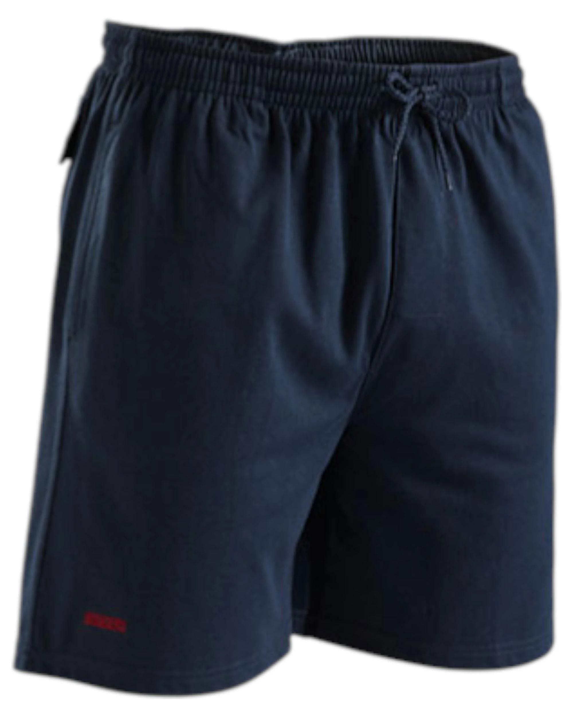 1 KingGee Mens Ruggers Active Poly Cotton Jersey Sweat Short Navy NAVY, 1 of 4