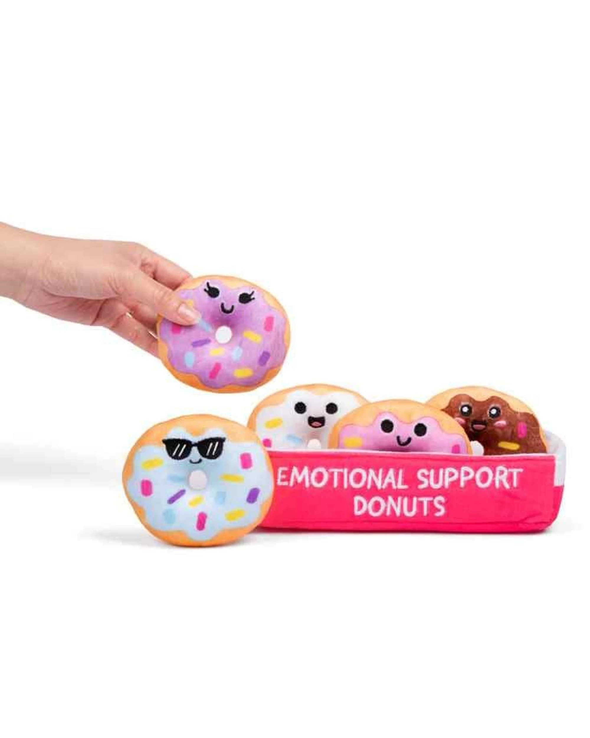 3 Emotional Support Donuts Plush Set, 3 of 10