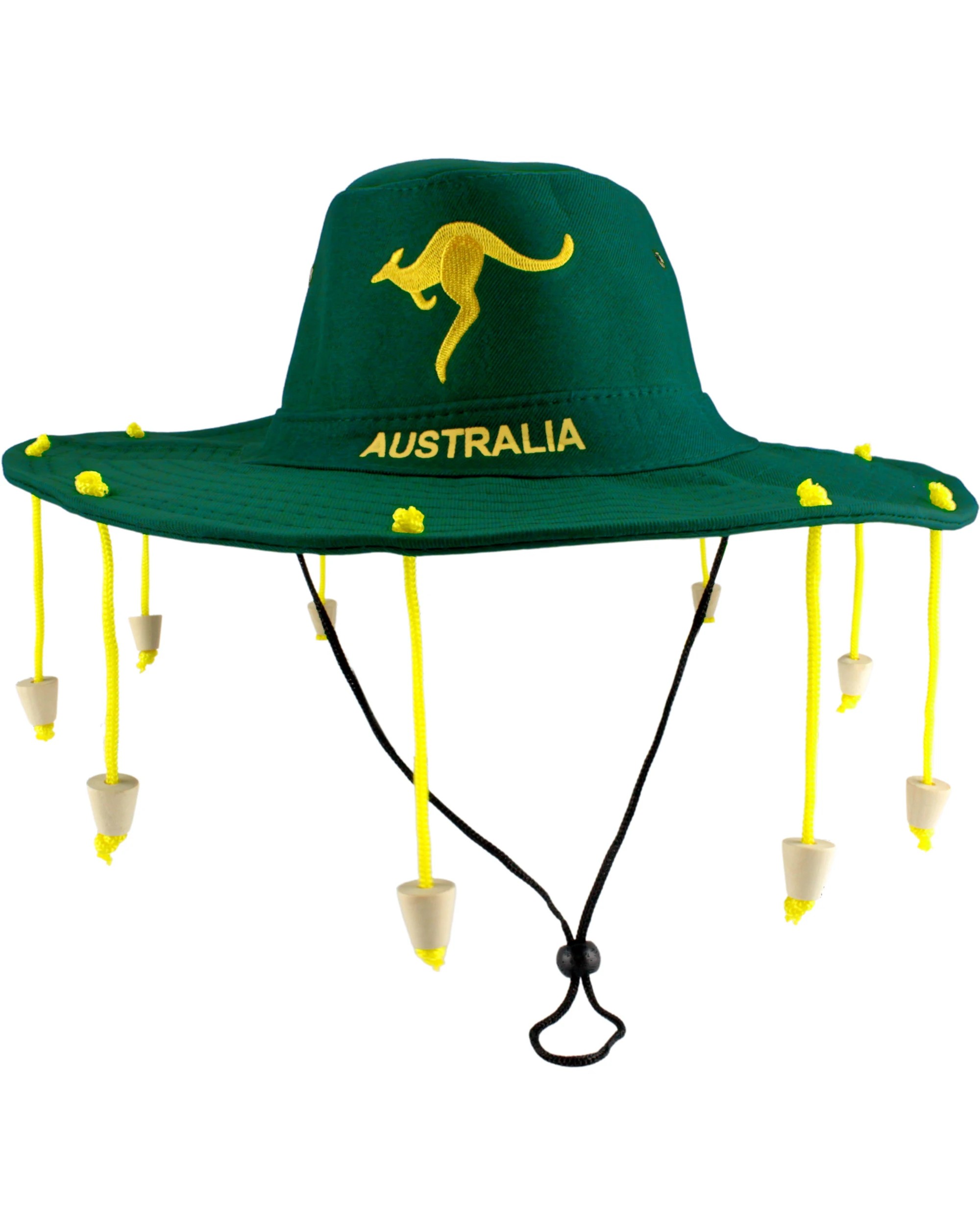 1 Partyrama Adult Aussie Outback Cork Style Hat - Khaki Green, 1 of 1