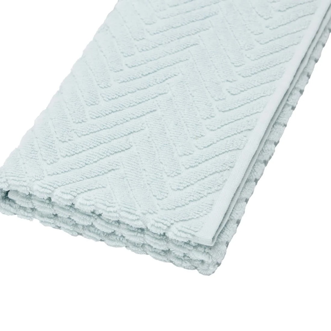 4 Chevron Cotton Hand Towel - Blue, 4 of 6