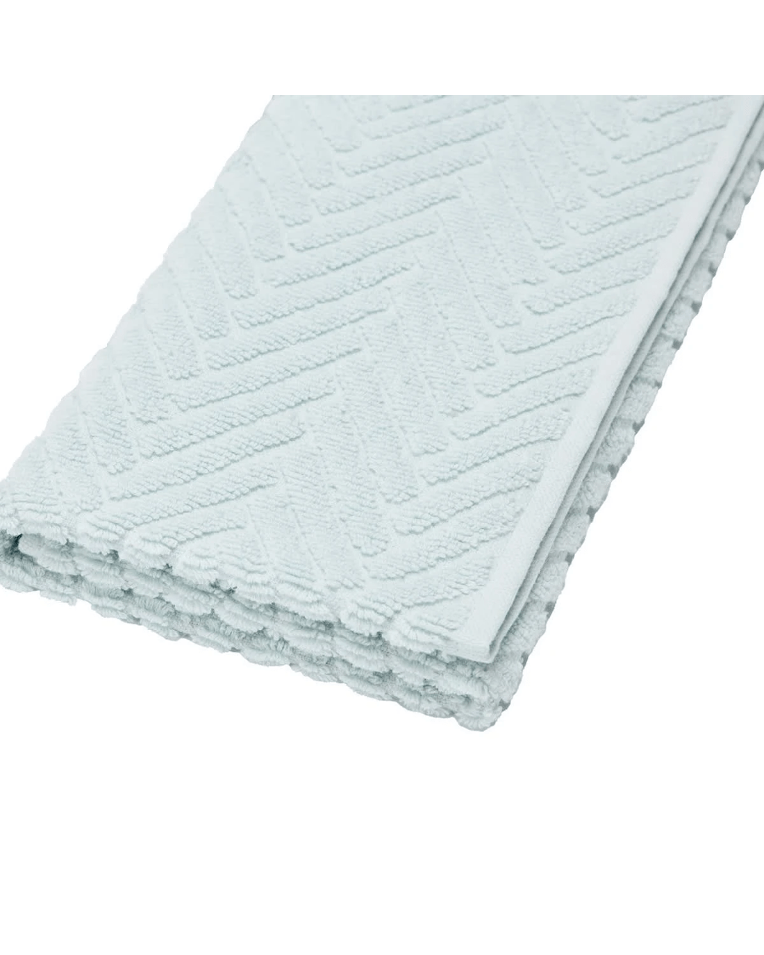 4 Chevron Cotton Hand Towel - Blue, 4 of 6