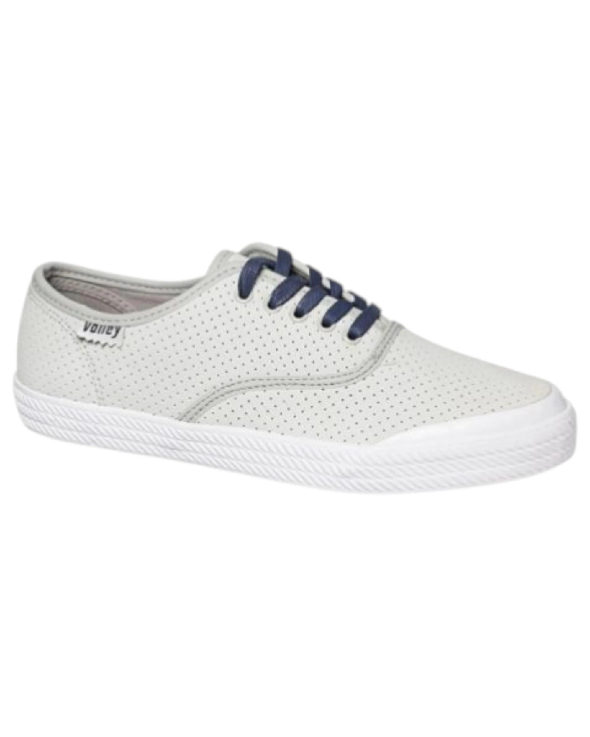 1 Volley Mens O.C Perforated Leather s Sneakers Casual Grey Shoes GREY, 1 of 1