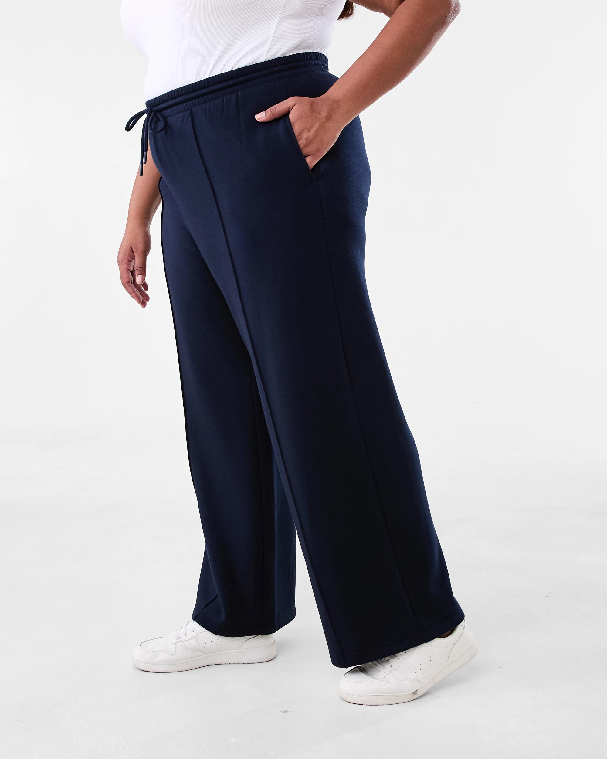 2 Curve Soft Touch Wide Leg Trackpants Navy Blaze, 2 of 5