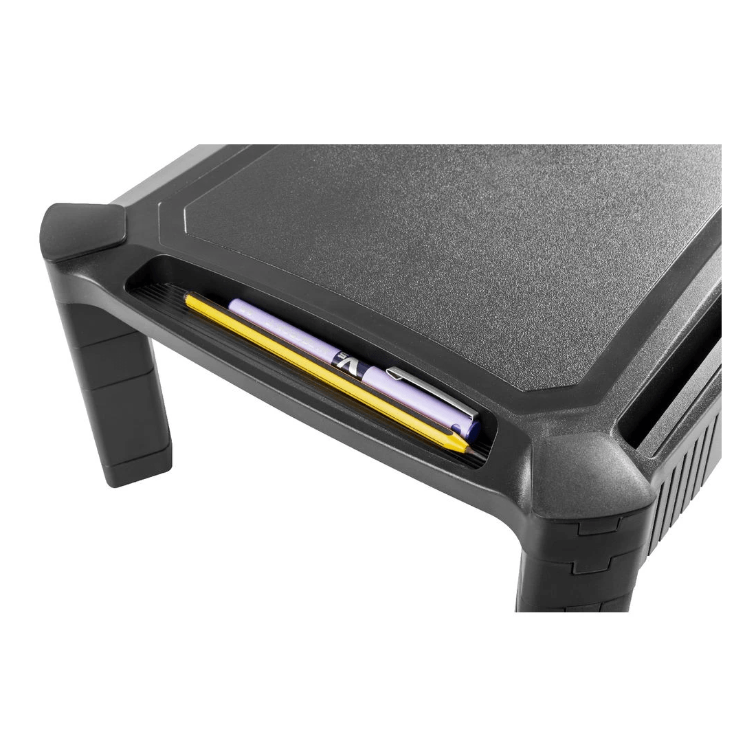 7 J.Burrows Monitor Riser with Drawer Black, 7 of 10