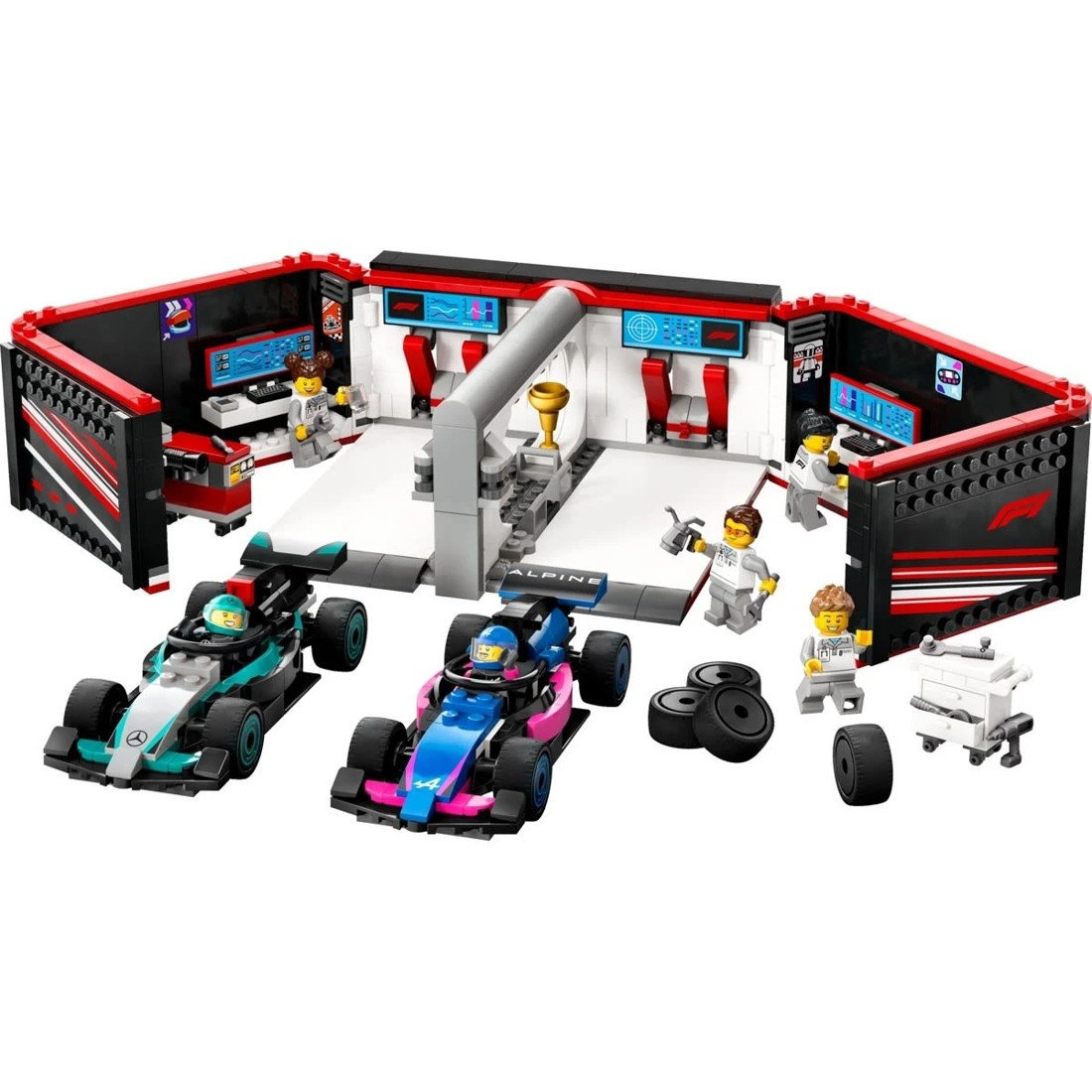 3 LEGO City F1 Garage & Mercedes-AMG & Alpine Cars 60444, 3 of 10