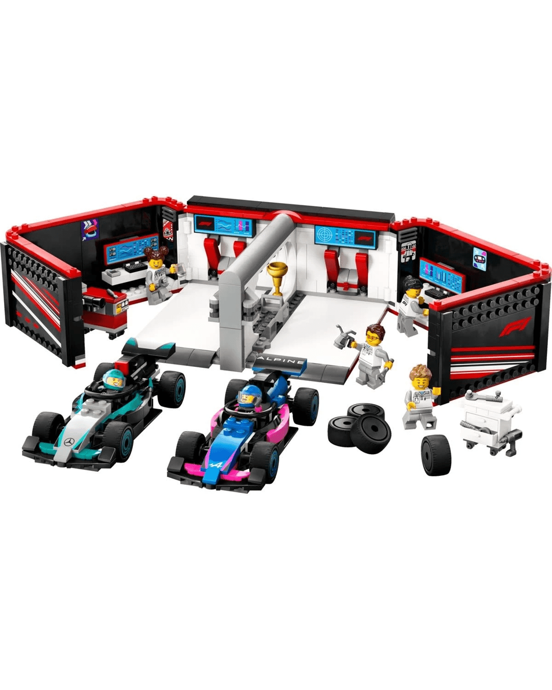 3 LEGO City F1 Garage & Mercedes-AMG & Alpine Cars 60444, 3 of 10