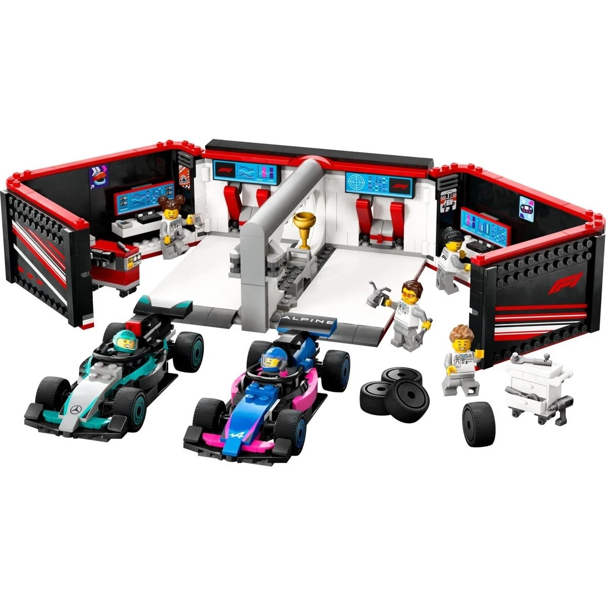 3 LEGO City F1 Garage & Mercedes-AMG & Alpine Cars 60444, 3 of 10