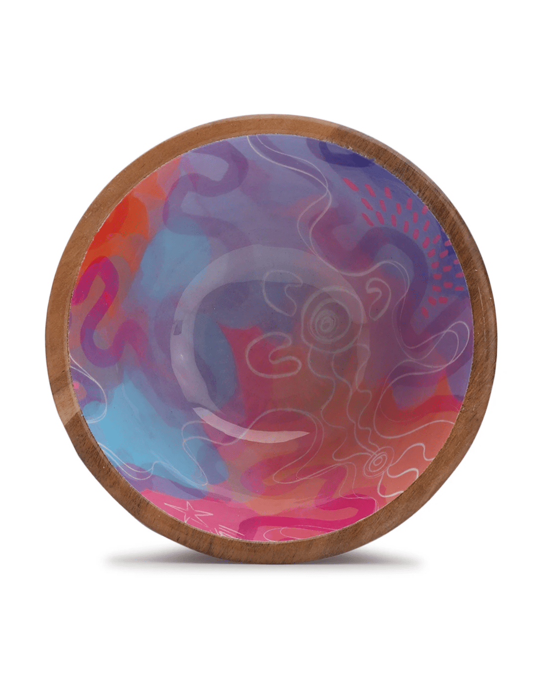 4 2 Pack Rachael Sarra Flourish Small Enamel Bowls, 4 of 6