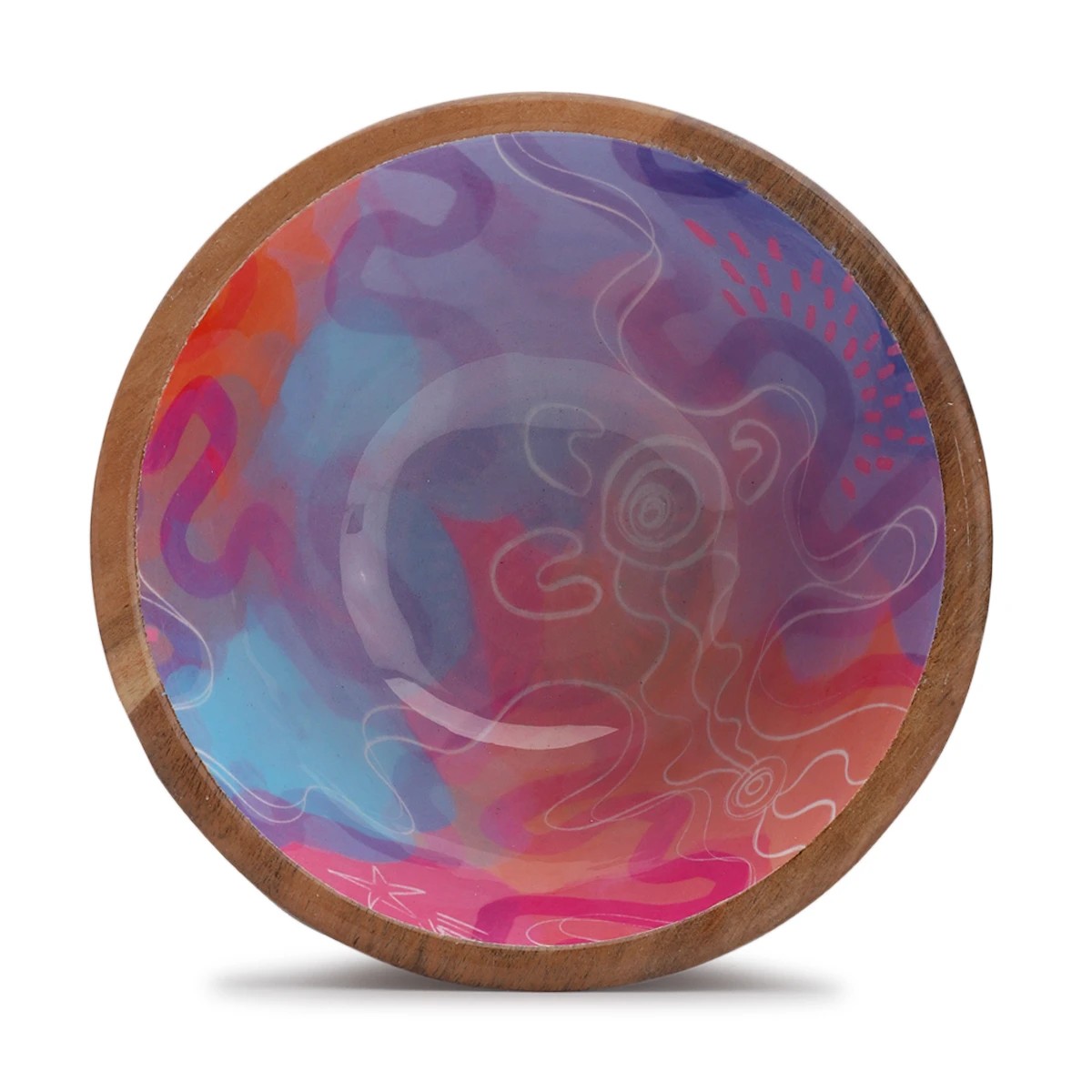 4 2 Pack Rachael Sarra Flourish Small Enamel Bowls, 4 of 6