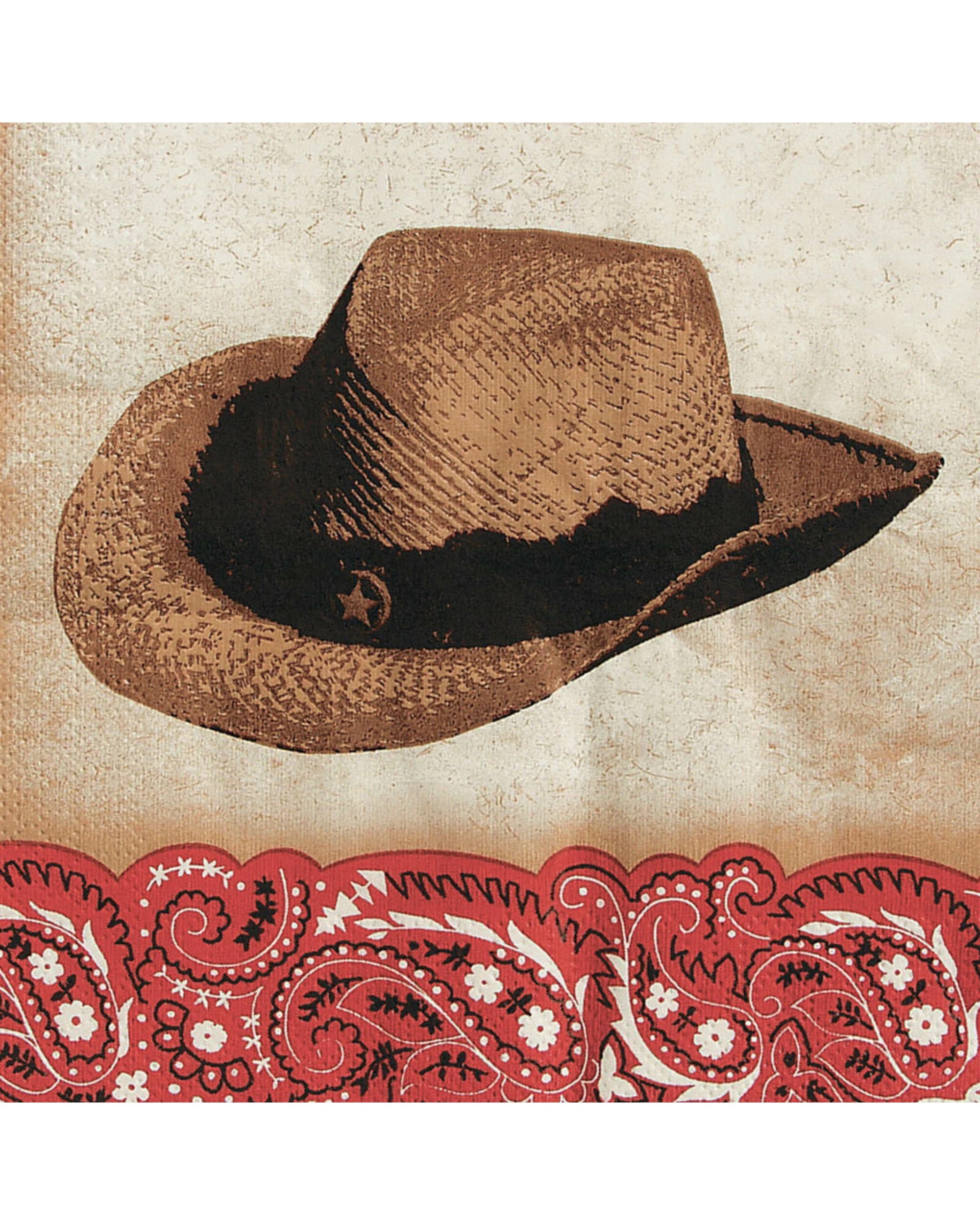 1 Partyrama Wild West Cowboy Large Napkins / Serviettes Pack of 16, 1 of 1