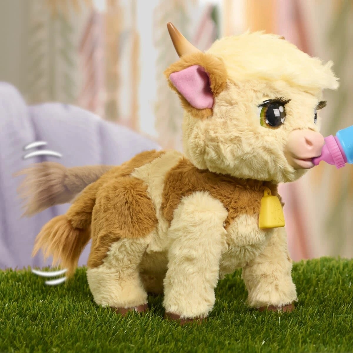 6 FurReal Maggie the Feed and Follow Cow Plush Toy, 6 of 7