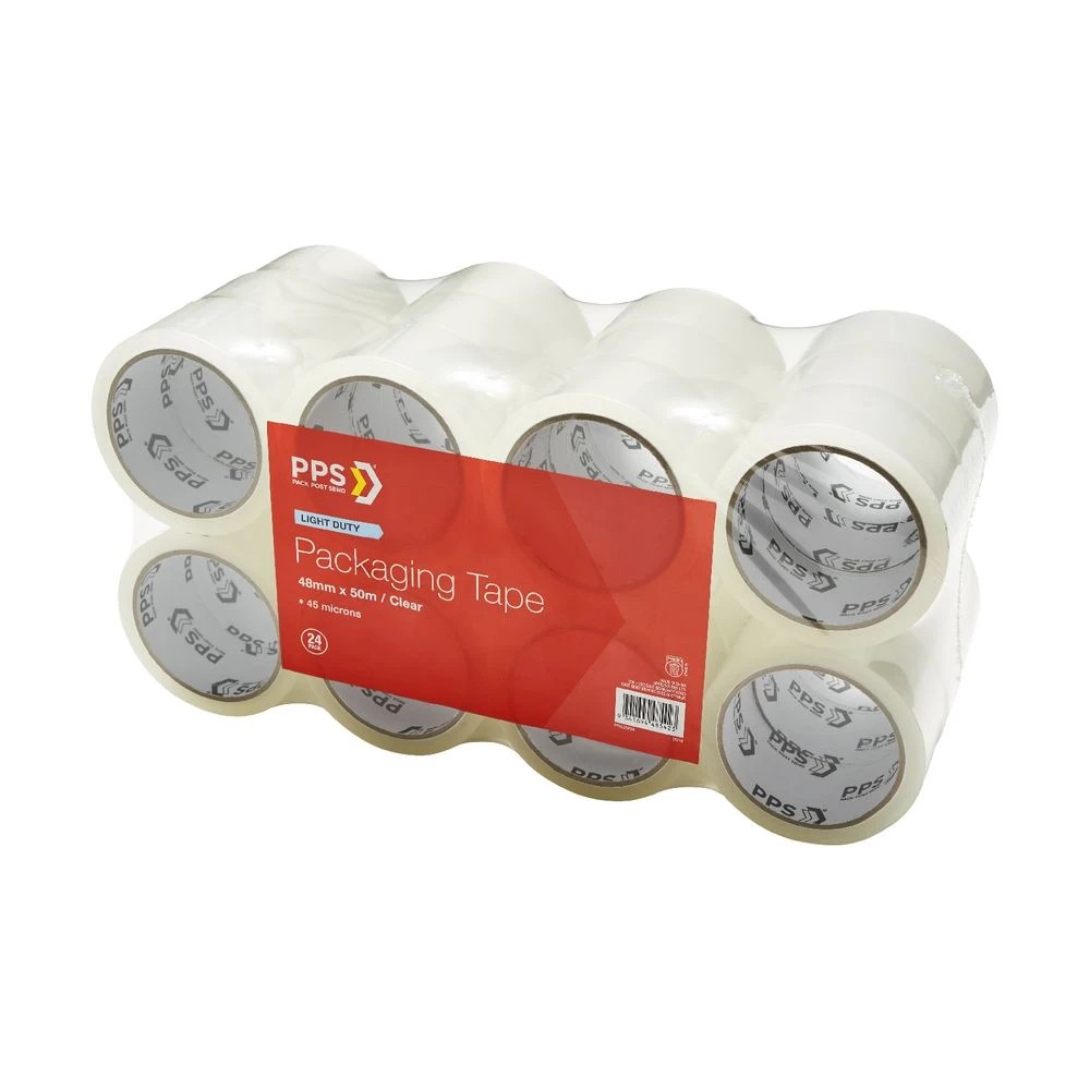 2 PPS Light Duty Packaging Tape 48mm x 50m 24 Pack, 2 of 2