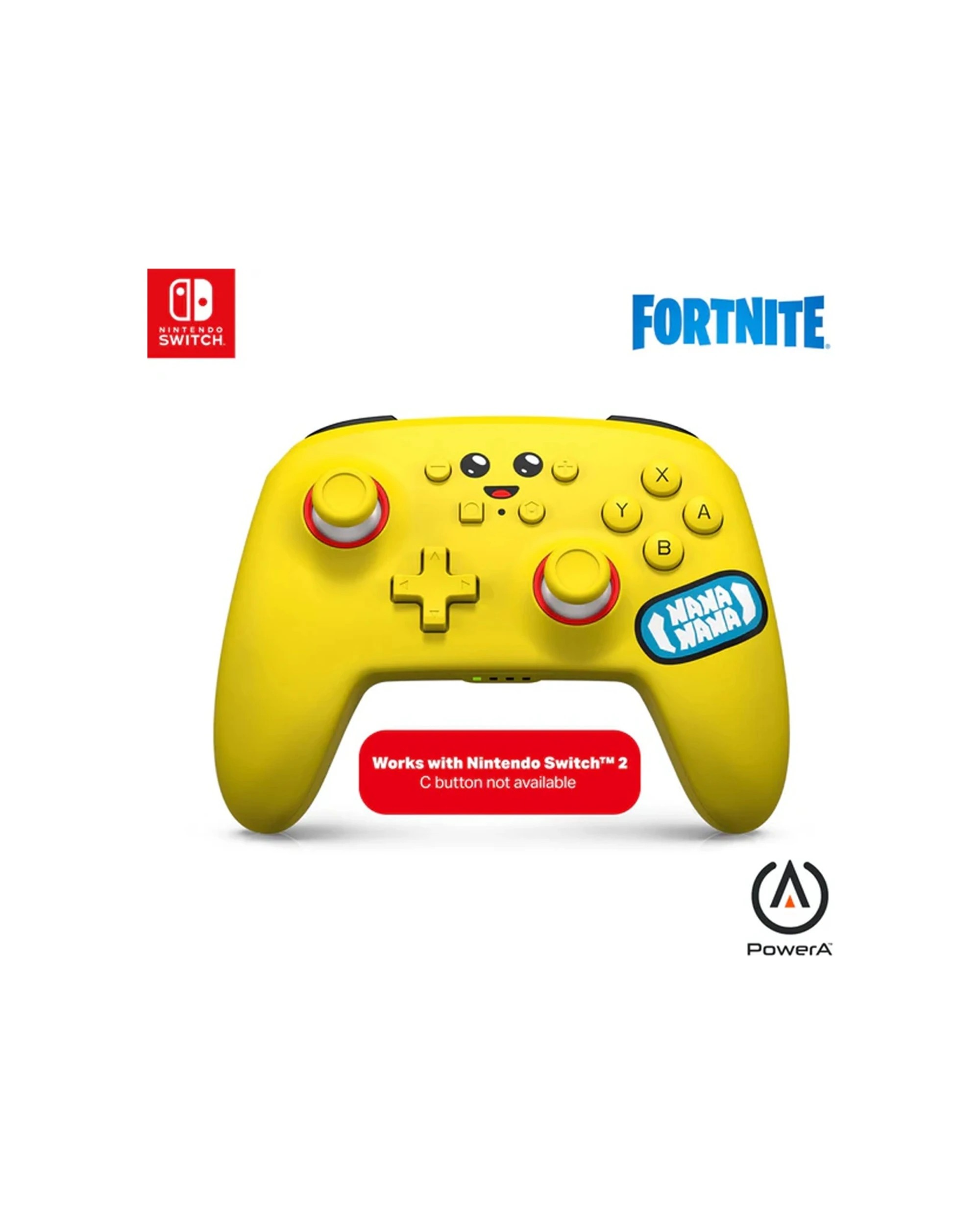 2 PowerA Nintendo Switch Enhanced Wireless Gaming Controller Peely Banana - Yellow, 2 of 7