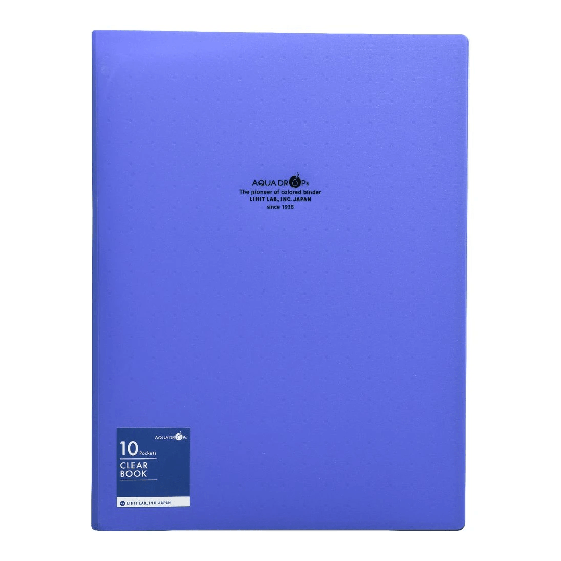 2 Aqua Drops Display Book A4 10 Pockets Vivid Blue, 2 of 4