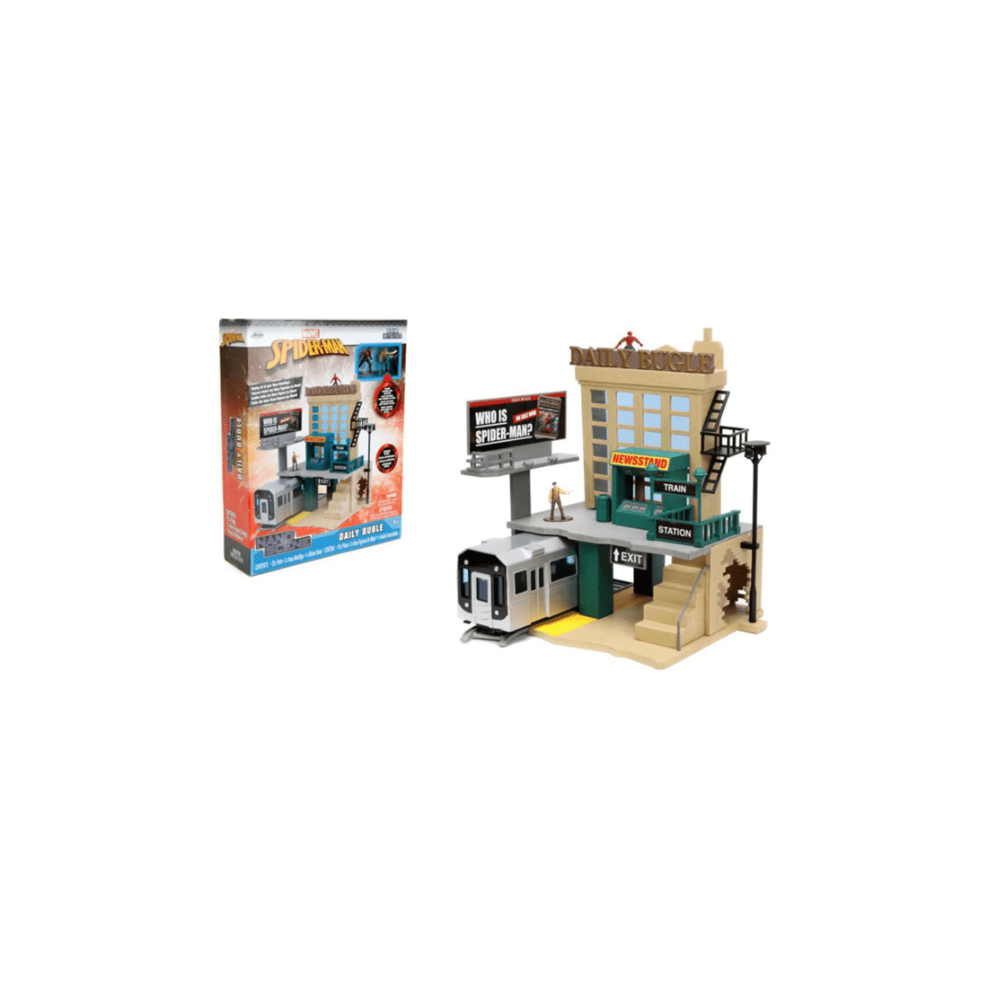 6 SPIDER-MAN Nano Scene NYC Deluxe With 2 Figures Action Figures Diorama 10 Inches
 - multi, 6 of 6