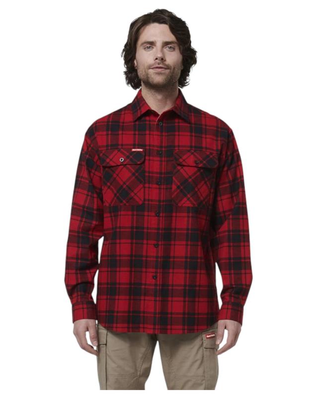 Hard Yakka Mens Long Sleeve Check Flannel S