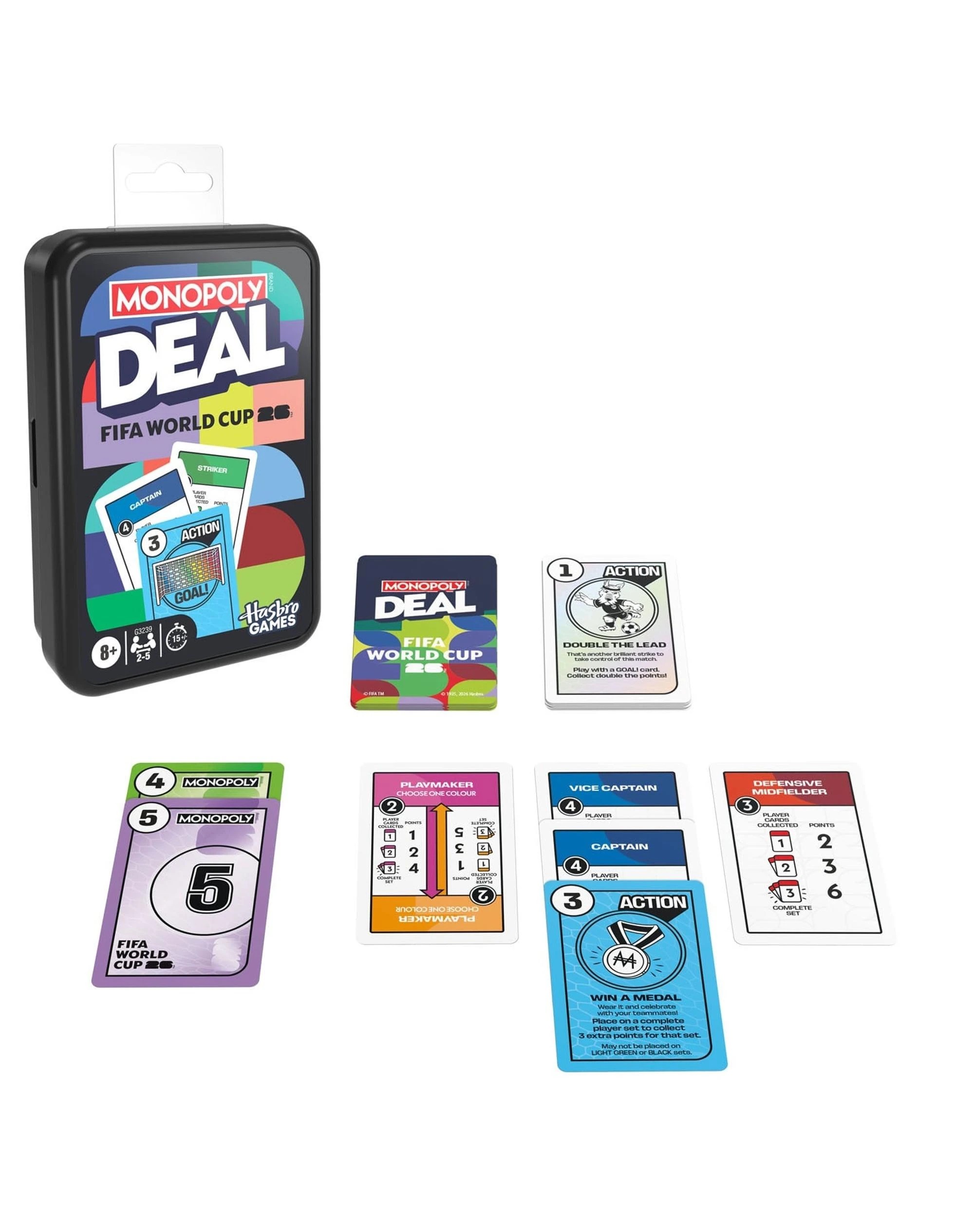 2 Monopoly Deal FIFA World Cup 2026 Edition Card Game, 2 of 10