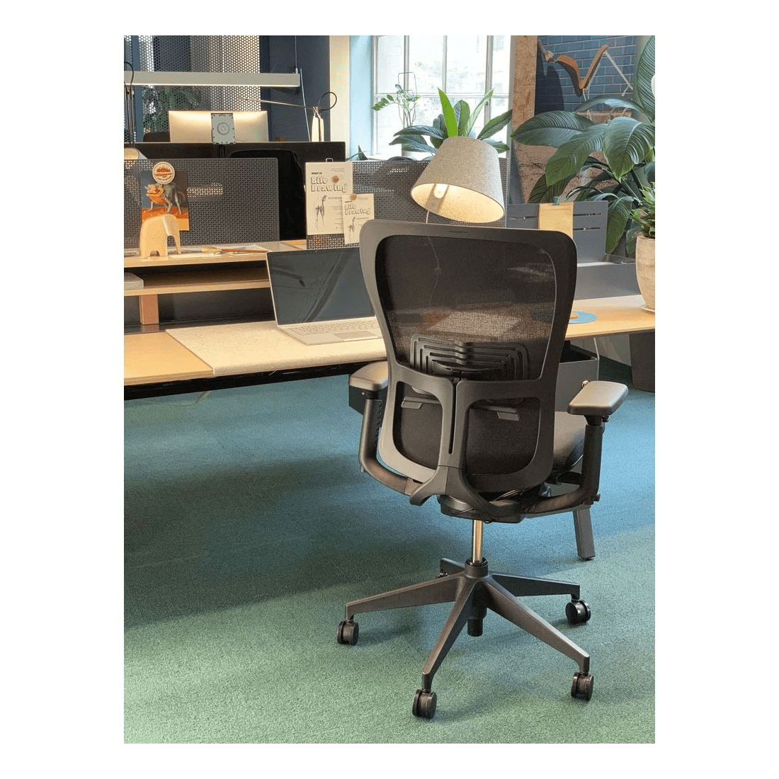 9 Haworth Zody Ergonomic Chair with Nylon Base and Arms Black, 9 of 10