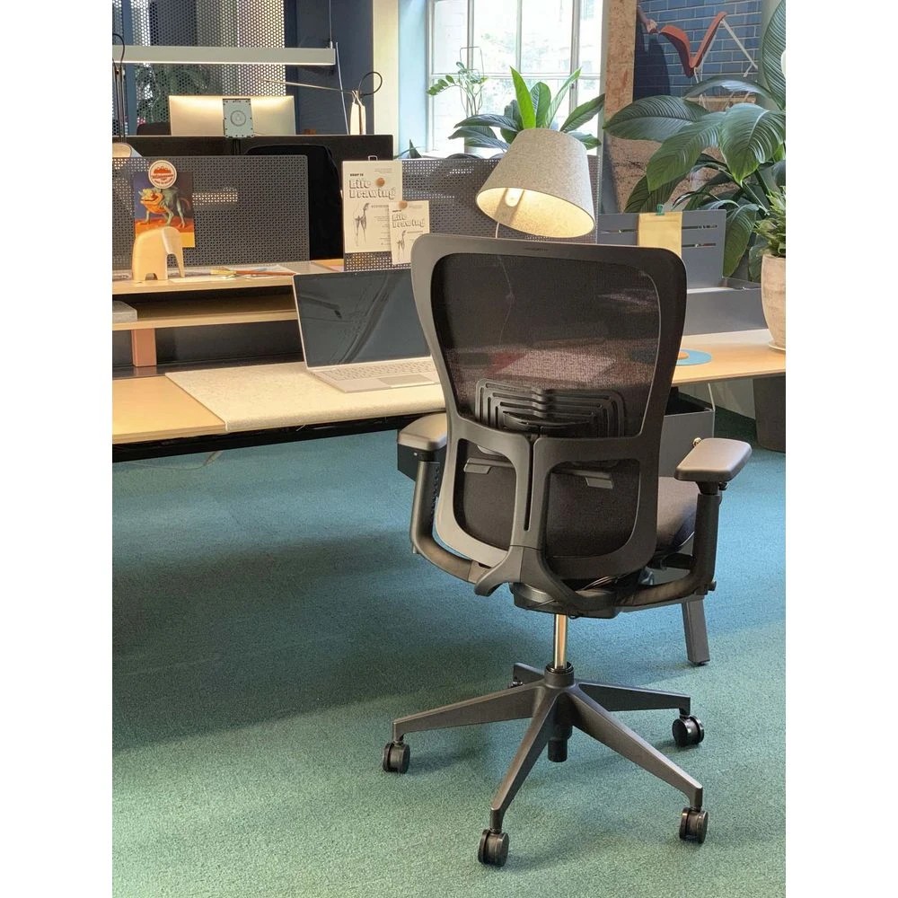 9 Haworth Zody Ergonomic Chair with Nylon Base and Arms Black Ergonomic Chairs and Desk Chairs, 9 of 10
