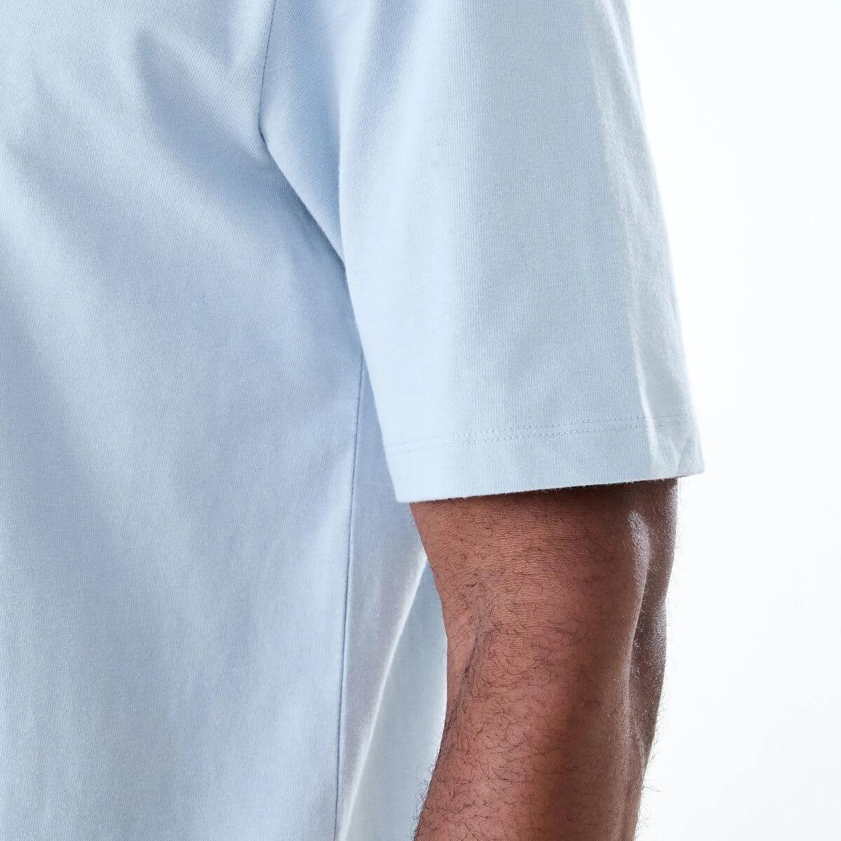 6 Oversized Heavyweight T-shirt FOG BLUE, 6 of 6