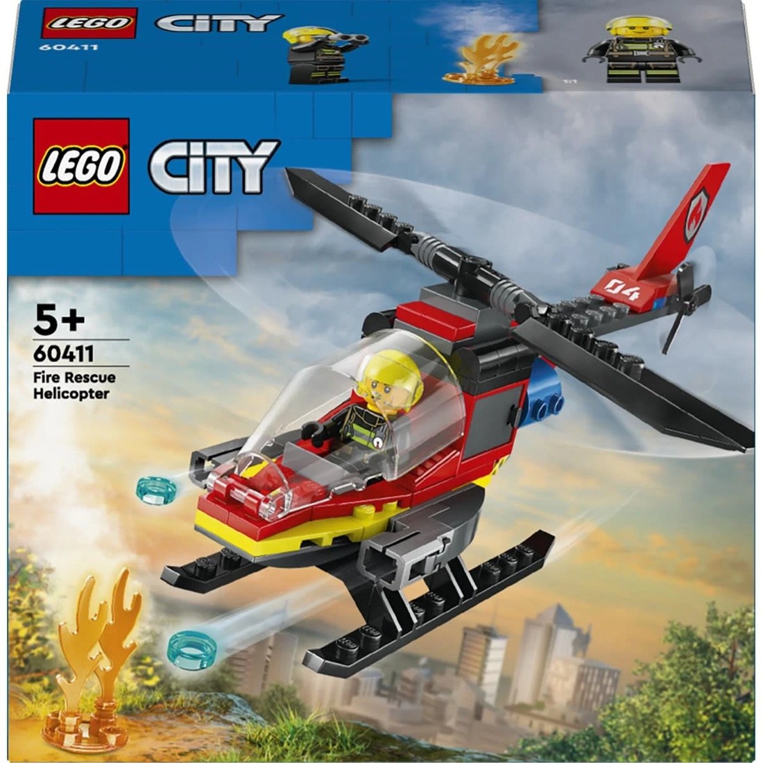 1 LEGO City Fire Rescue Helicopter 60411, 1 of 11