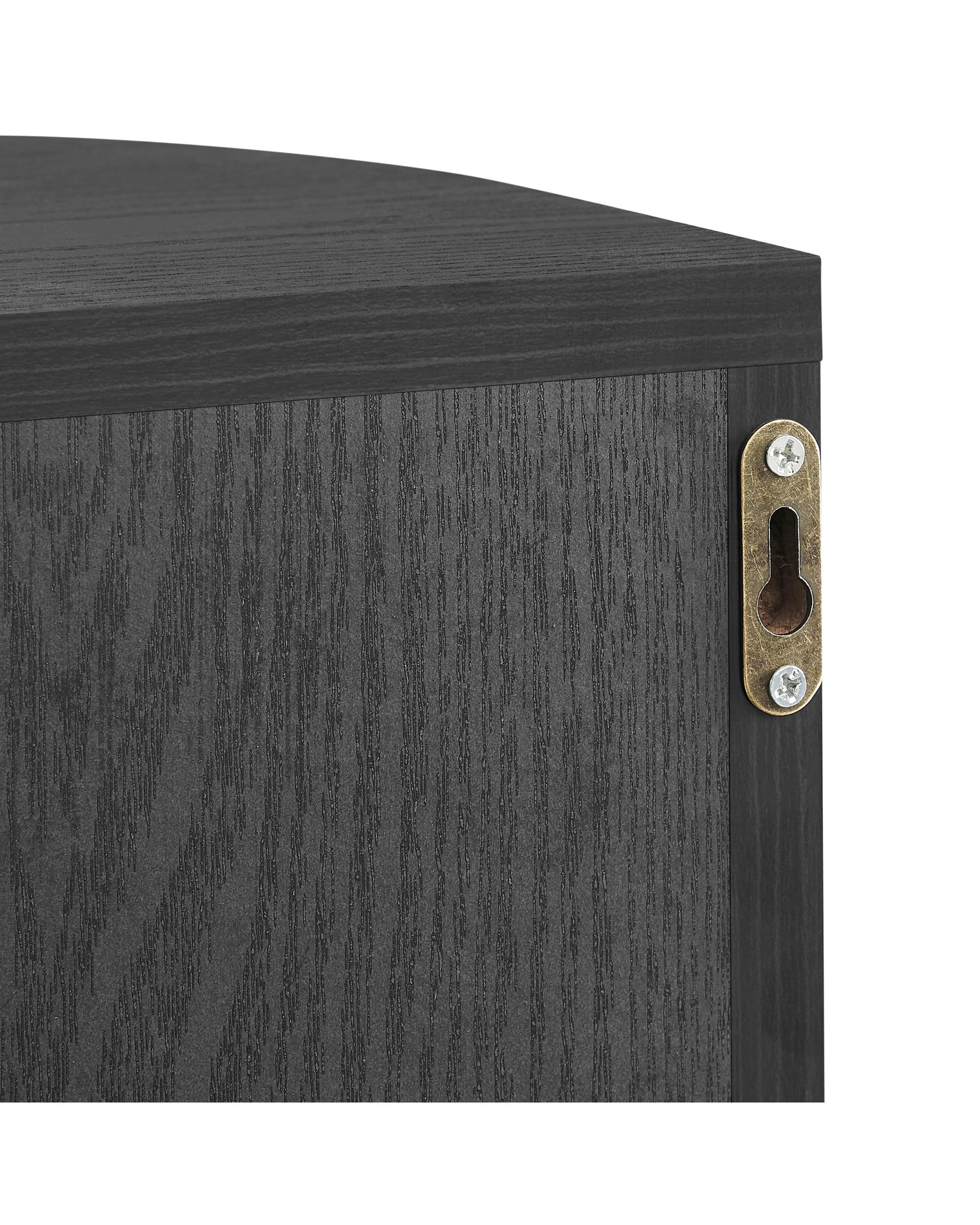 9 Kodu Floating Wall Mount Bedside 1 Door - Black, 9 of 10
