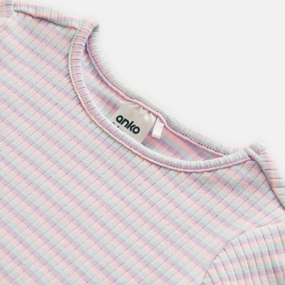 8 3 Pack Long Sleeve Rib T-shirts Pur Stripe, 8 of 8