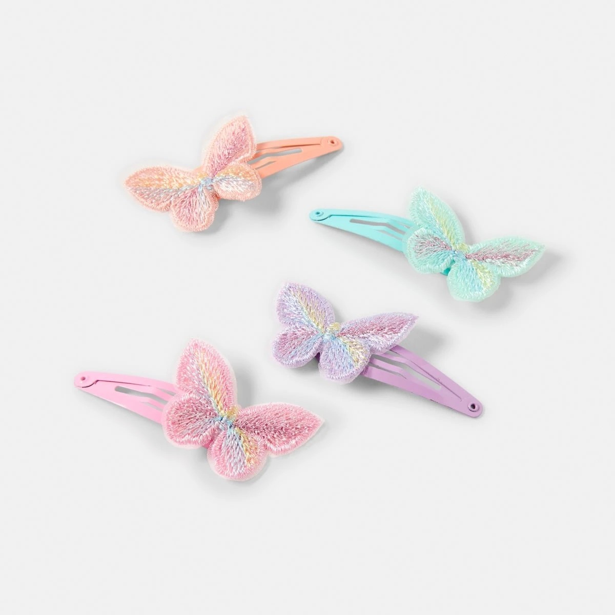 2 4 Pack Butterfly Hair Clips, 2 of 3