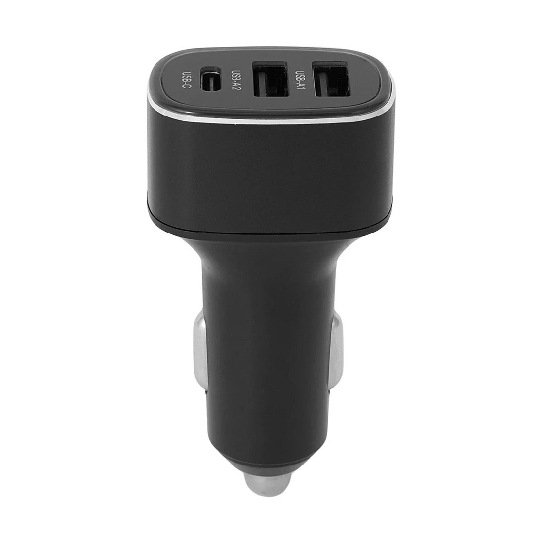 2 Car Charger with USB and USB-C - Black, 2 of 6