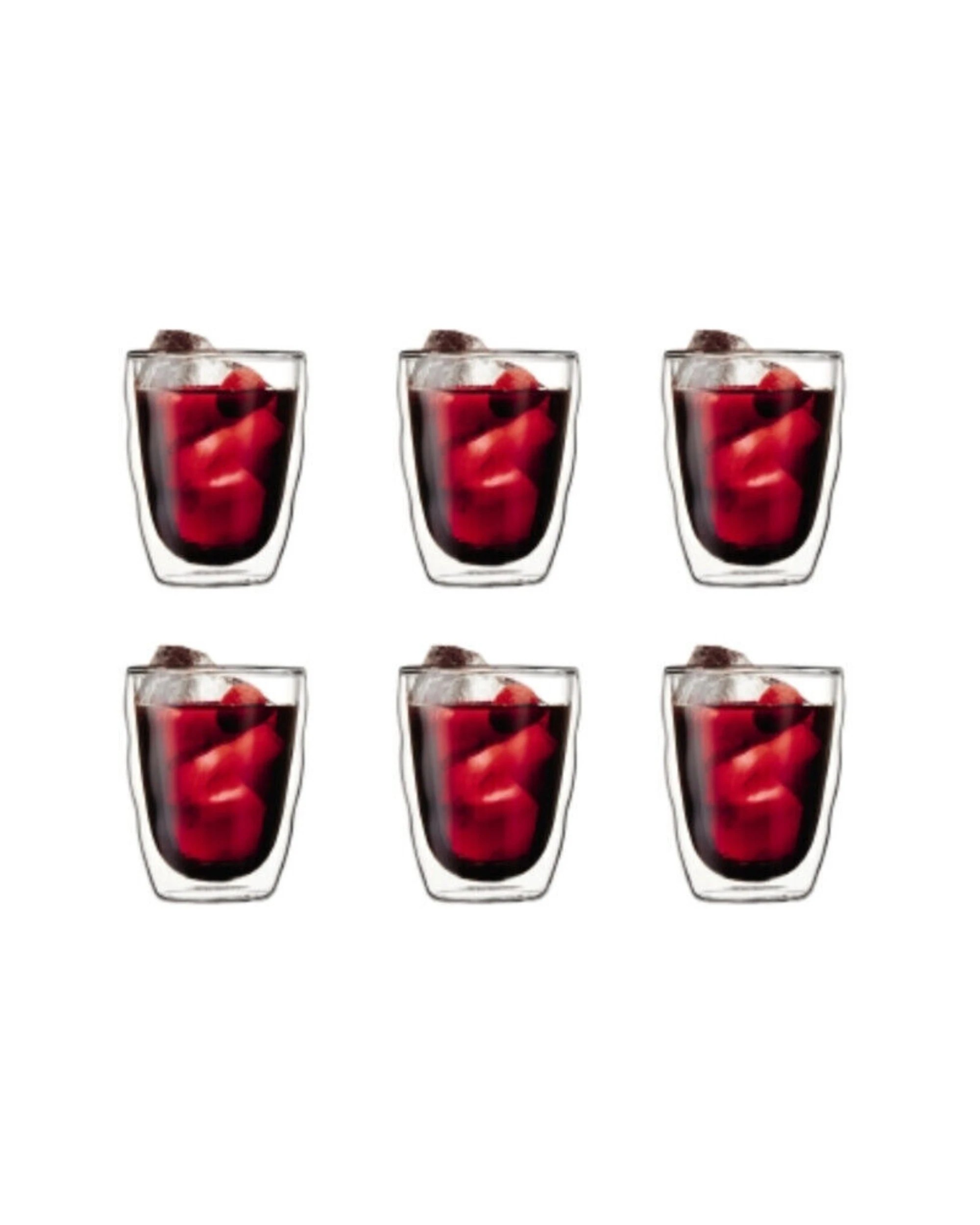 1 Bodum Pilatus Double Wall 350ml Medium Glass 6 Piece Set - Clear, 1 of 4