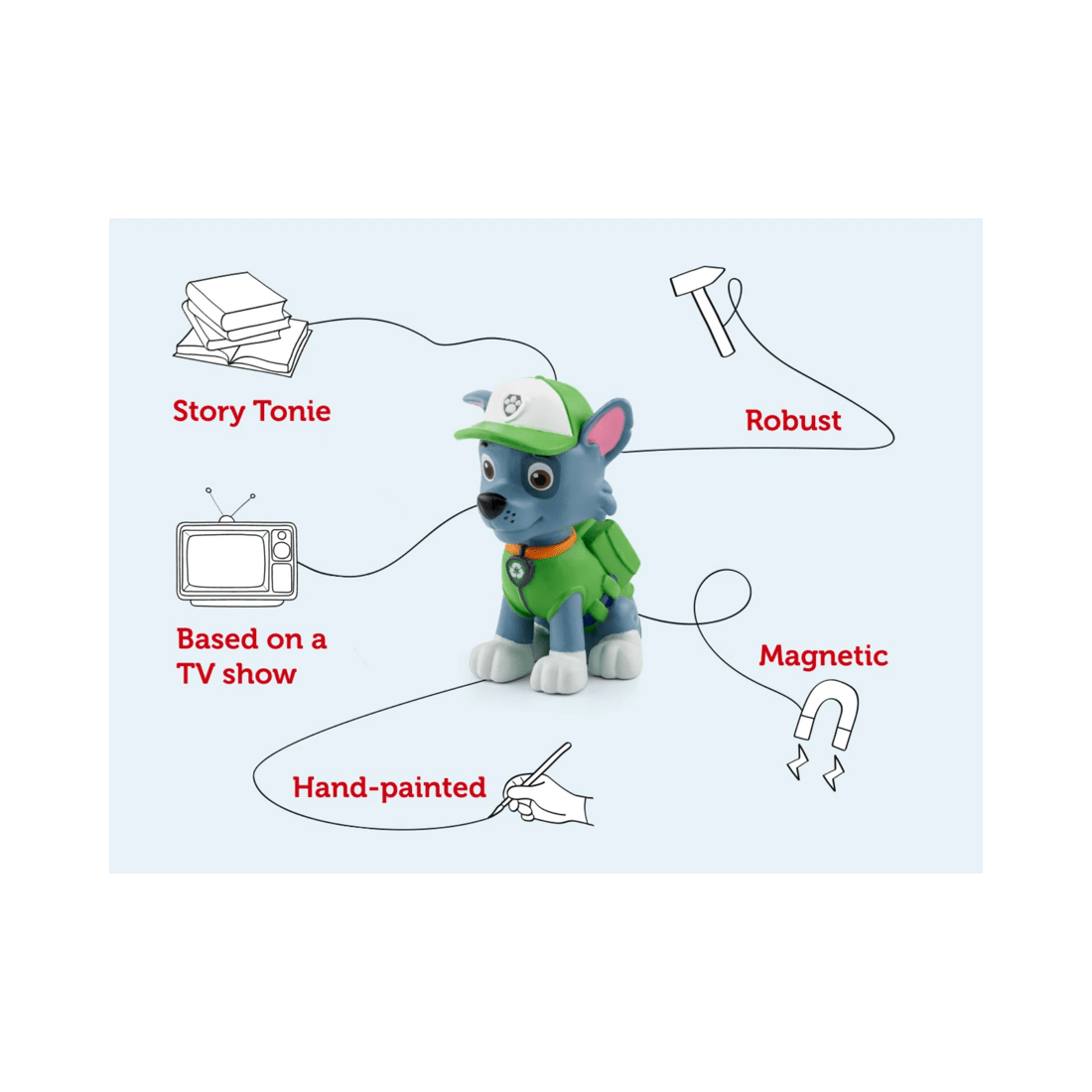 3 Tonies - Paw Patrol - Rocky Tonie Audio Character
 - Multi, 3 of 6