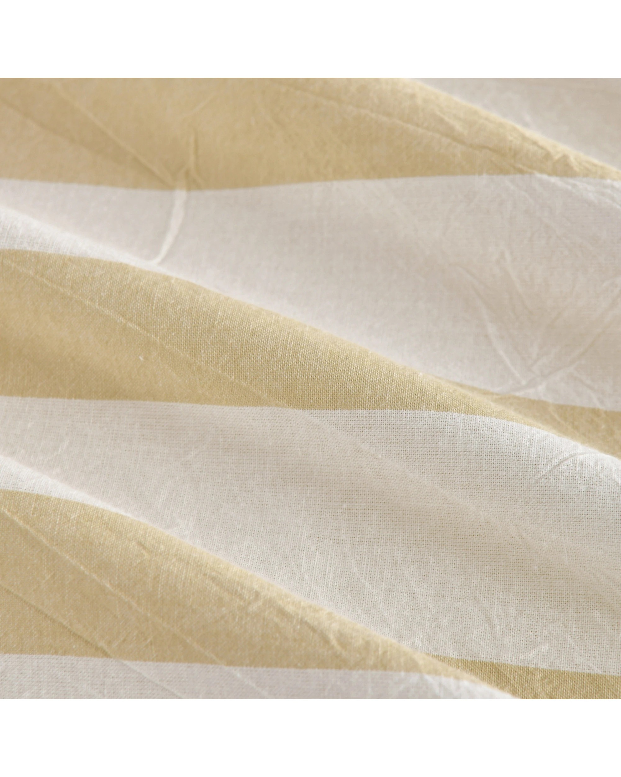 3 Dreamaker Cove Yarn Dyed Washed Cotton Striped Quilt Cover Set - Single Bed - Sand, 3 of 7