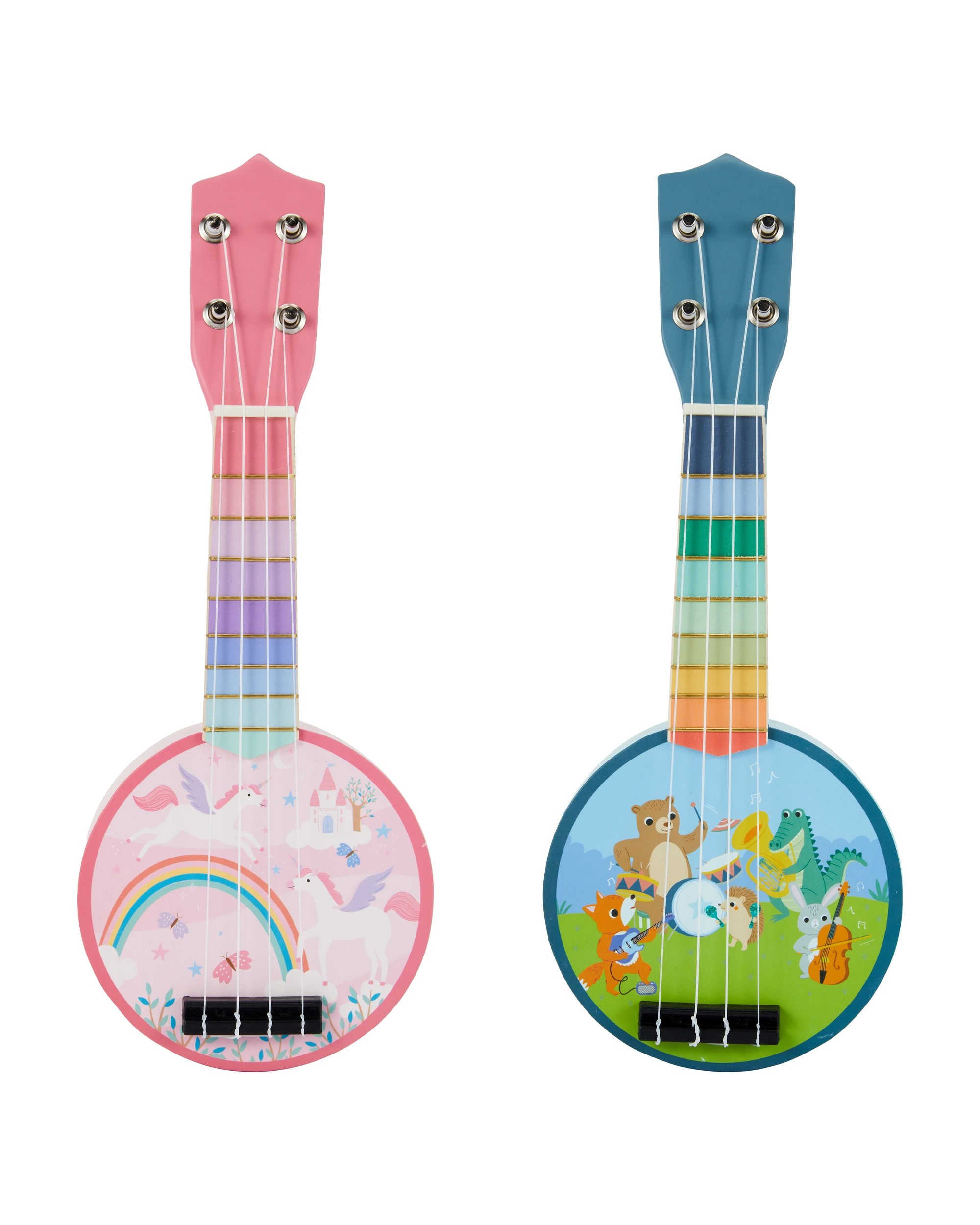 1 Wooden Banjo - Assorted, 1 of 6