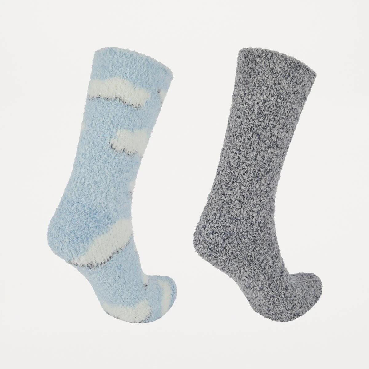 2 2 Pack Plush Home Socks Cloud, 2 of 3