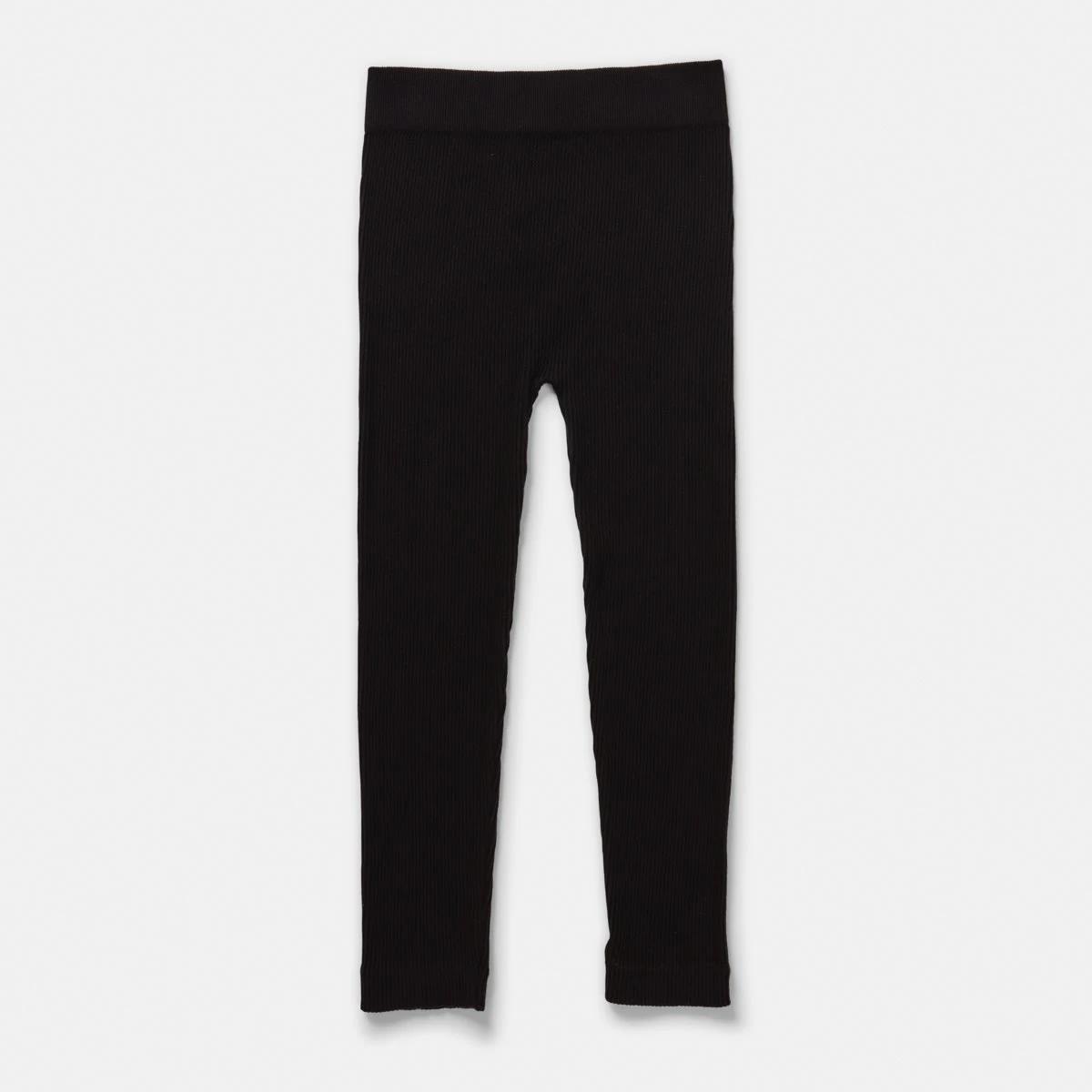 6 Rib Leggings Black, 6 of 7