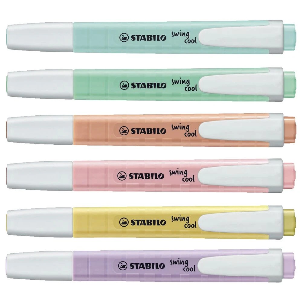 3 Stabilo Swing Cool Highlighters Pastel 6 Pack, 3 of 5