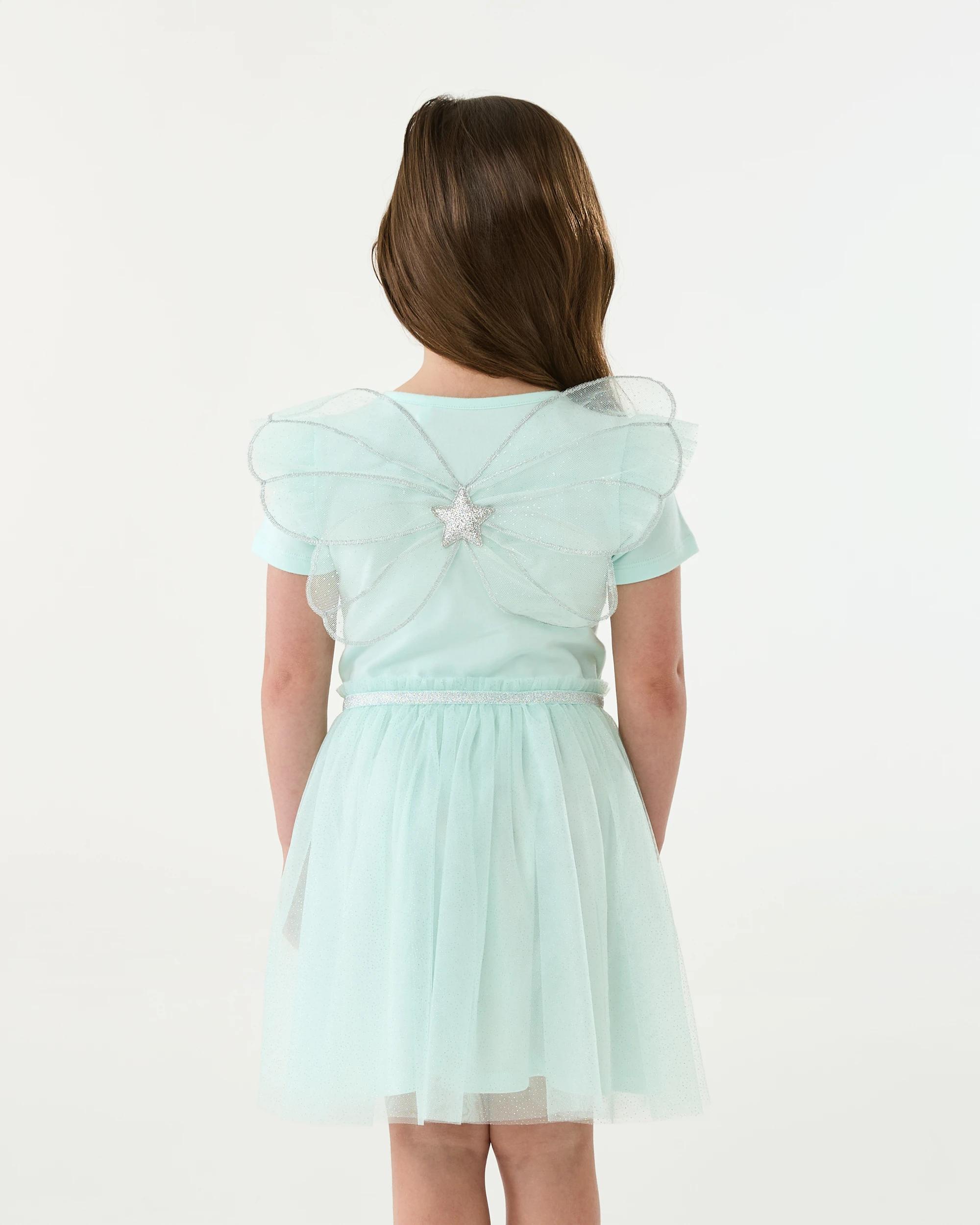 2 Frill Wing Tutu Dress Sea Green, 2 of 7
