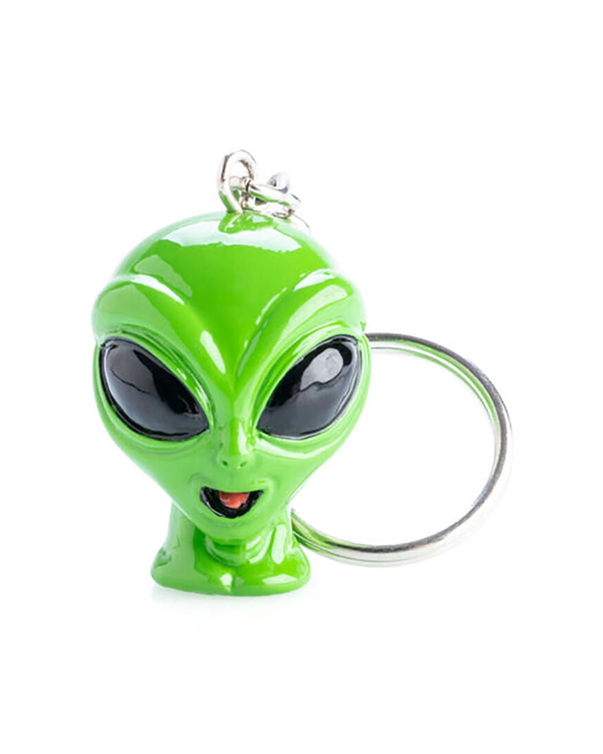 2 Alien 6PK Keychain Alien Mini Toy Bag Charm 4x4cm - One Size - Green, 2 of 3