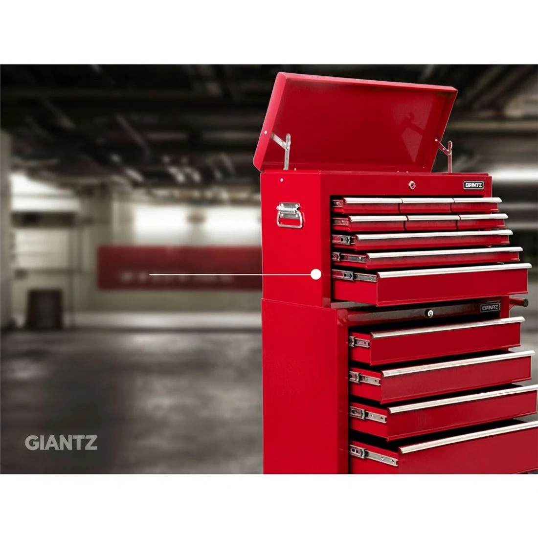 4 Giantz 14 Drawer Tool Box Cabinet Chest Mechanic Garage Storage Trolley - Red, 4 of 6