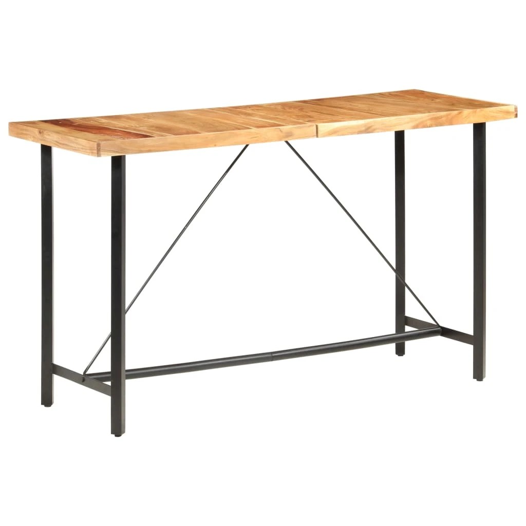 10 Vidaxl Bar Table Wooden Bar Table - Brown, 10 of 10