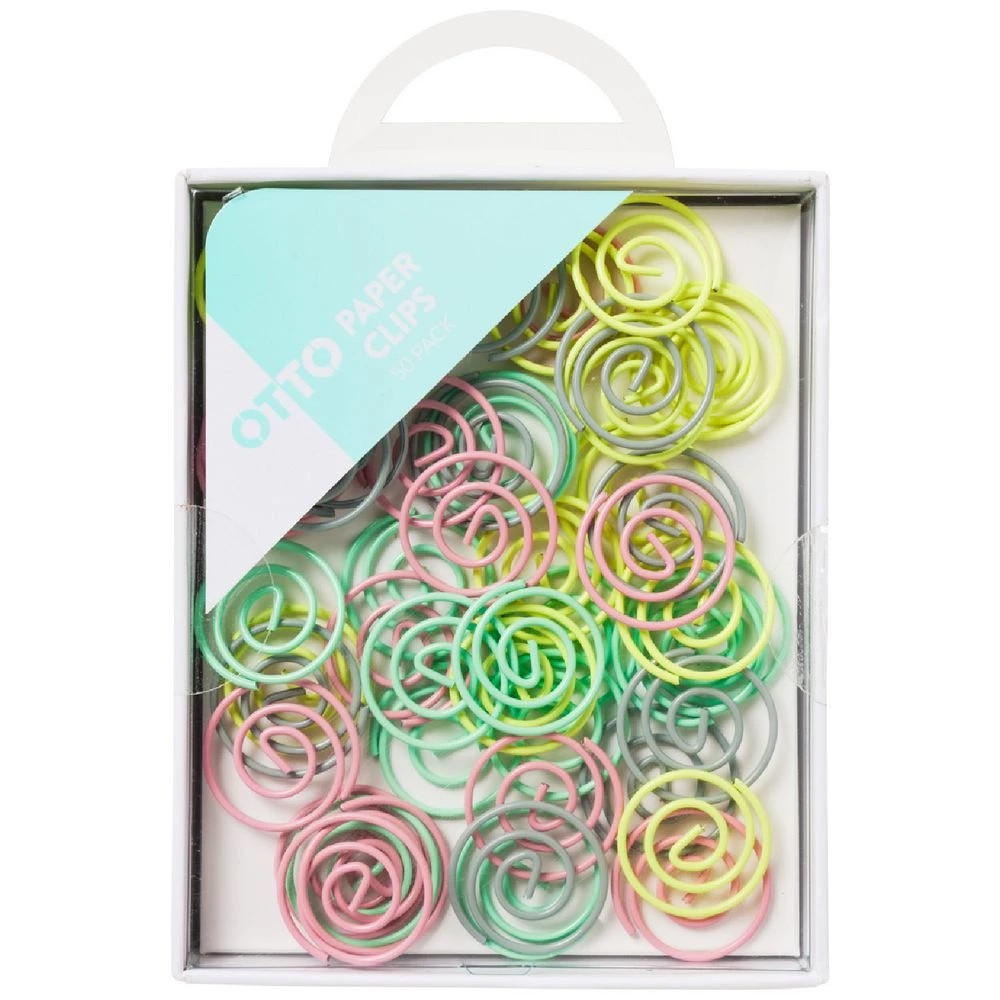 1 Otto Paper Clips 50 Pack Swirl, 1 of 1