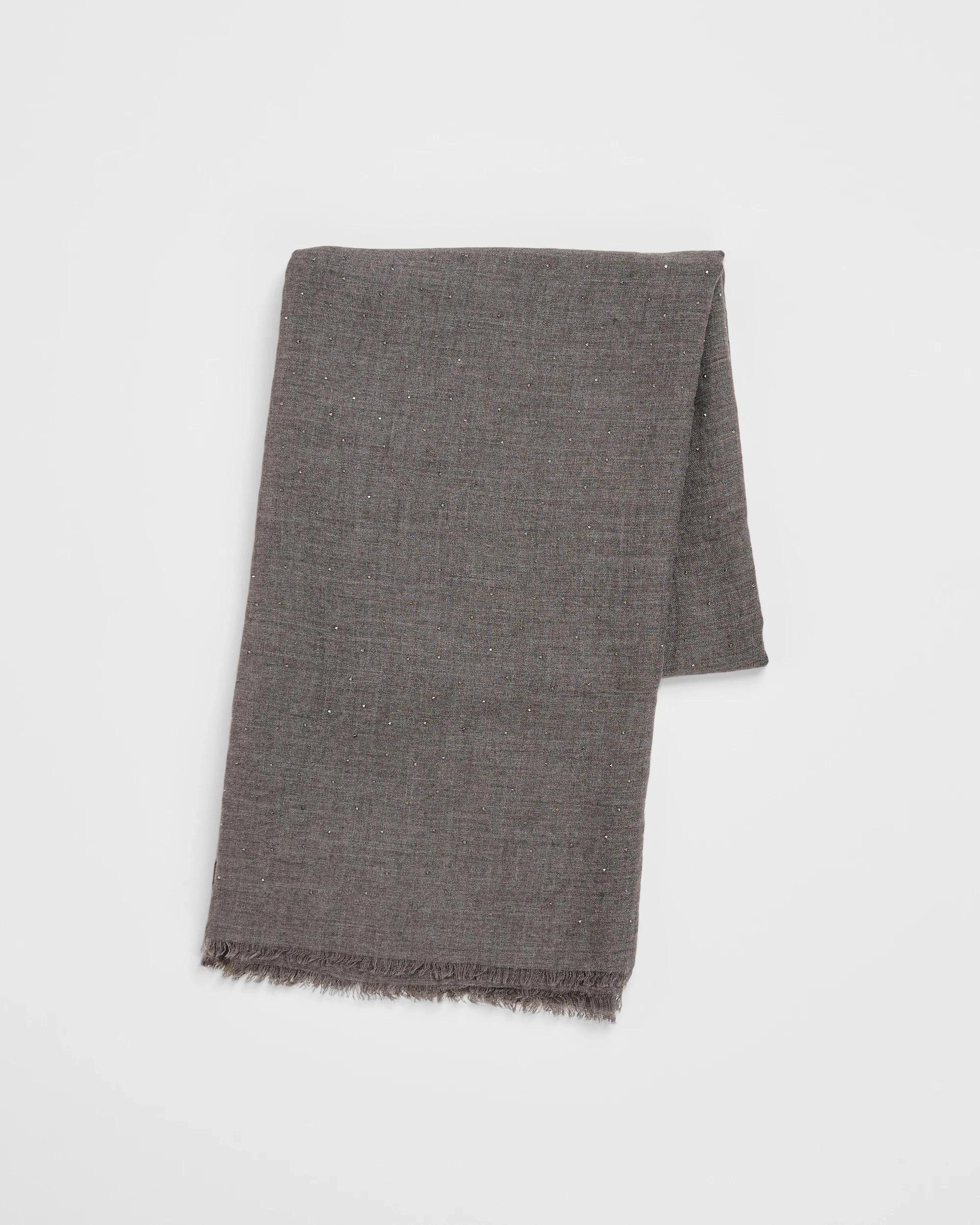 1 Target Woman Lightweight Embellished Scarf CHARCOAL, 1 of 2
