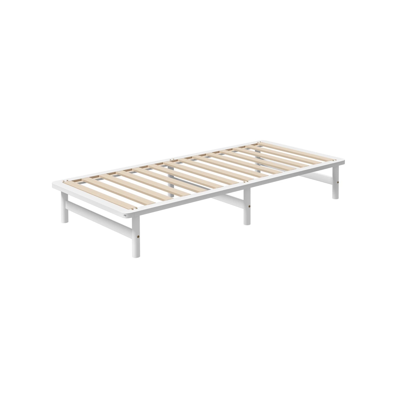 3 Oikiture Wooden Bed Frame Base Platform Pine Timber King Single Size Beds
 - White, 3 of 10